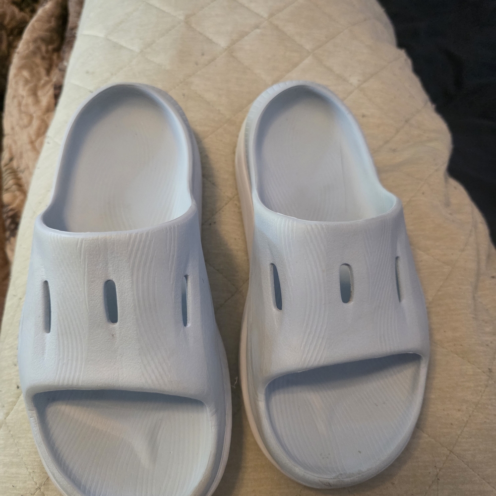Hoka Light Blue Slide Sandals